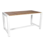 Cannes Aluminium & Polywood Outdoor Counter Table 185 x 90cm - Image 2