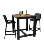 Cannes Aluminium & Polywood Outdoor Counter Table 84cm - Image 11