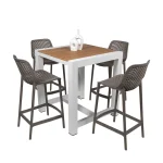 Cannes Aluminium & Polywood Outdoor Counter Table 84cm - Image 10