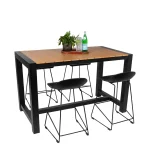 Cannes Aluminium & Polywood Outdoor Counter Table 151 x 80cm - Image 10