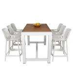 Cannes Aluminium & Polywood Outdoor Counter Table 151 x 80cm - Image 11