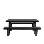 Wave Polywood & Aluminium Outdoor Picnic Table 180cm - Image 6