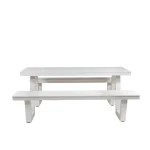 Wave Polywood & Aluminium Outdoor Picnic Table 180cm - Image 7
