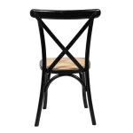 Provincial Crossback Dining Chair with Rattan Seat - Image 3