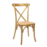 Provincial Crossback Dining Chair with Rattan Seat - Image 9
