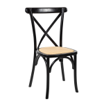 Provincial Crossback Dining Chair with Rattan Seat