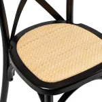 Provincial Crossback Dining Chair with Rattan Seat - Image 4