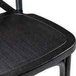 Polypropylene Provincial Crossback Chair with Timber Grain - Image 4