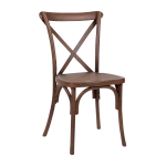 Polypropylene Provincial Crossback Chair with Timber Grain - Image 8