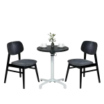 Round Ciro Melamine Table Top, Black Marble - Image 3