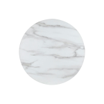 Round Ciro Melamine Table Top, White Marble