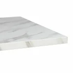 Rectangle Ciro Melamine Table Top, White Marble - Image 2