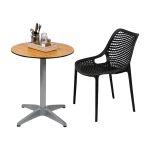 Round Diego Composite High Pressed Laminate Tops, Acacia - Image 4