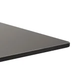 Rectangle Diego High Pressed Laminate Table Top Black – 70 x 60cm - Image 2