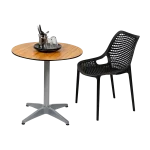 Round Diego Composite High Pressed Laminate Tops, Acacia - Image 3
