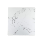Square Diego Composite High Pressed Laminate Table Tops, White Marble