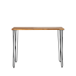 Hairpin Dry Bar Table Rubberwood Top 150 x 35cm