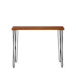 Hairpin Dry Bar Table Walnut Top 150 x 35cm