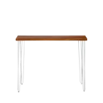 Hairpin Dry Bar Table Walnut Top 150 x 35cm - Image 4