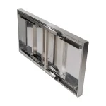 430 Grade Stainless Steel Folding Bench 120 x 61cm - Image 2