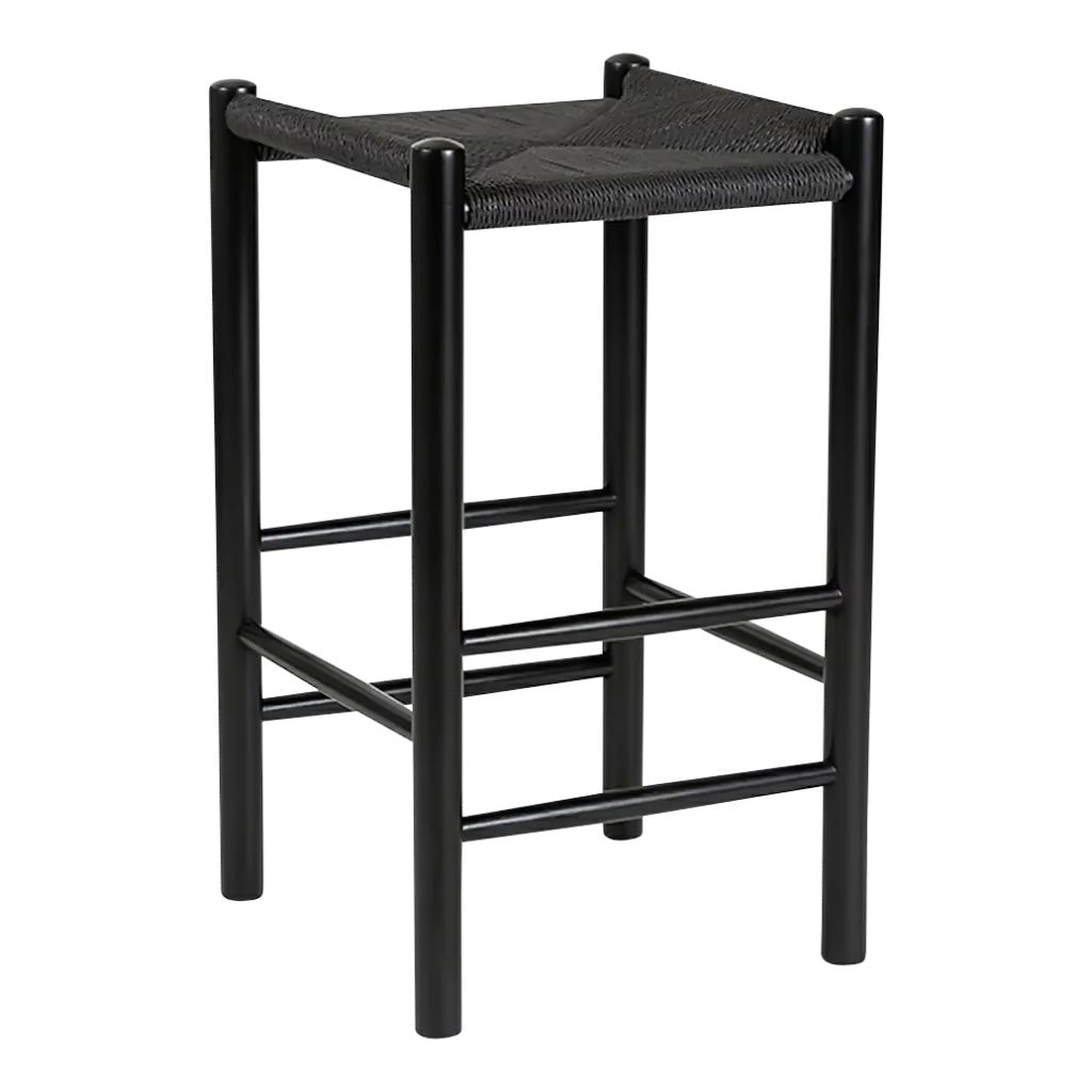 black hans wegner bar stool