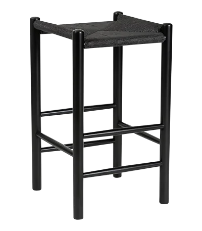 black hans wegner bar stool