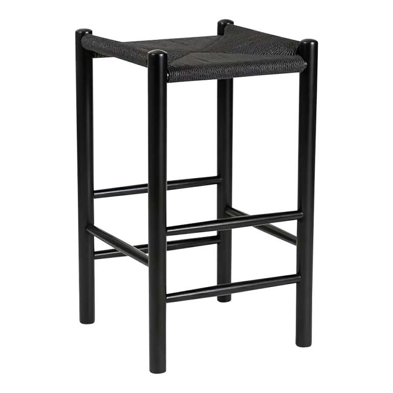 black hans wegner bar stool