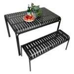 Luisa Aluminium Bench 112cm - Image 5
