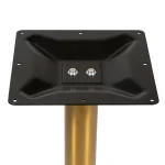 Maximo Gold Stainless Steel Pedestal Bar Table Base - Image 2