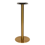 Maximo Gold Stainless Steel Pedestal Bar Table Base