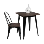 Replica Tolix Chair, Timber Seat - Image 4