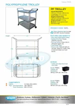 Polypropylene 3-Tier Trolley 890 X 510mm - Image 5