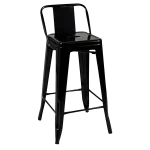 Replica Tolix Kitchen Stool with Low Back - Image 6