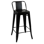 Replica Tolix Kitchen Stool with Low Back - Image 5