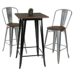 Replica Tolix Bar Stool with Backrest - Image 5