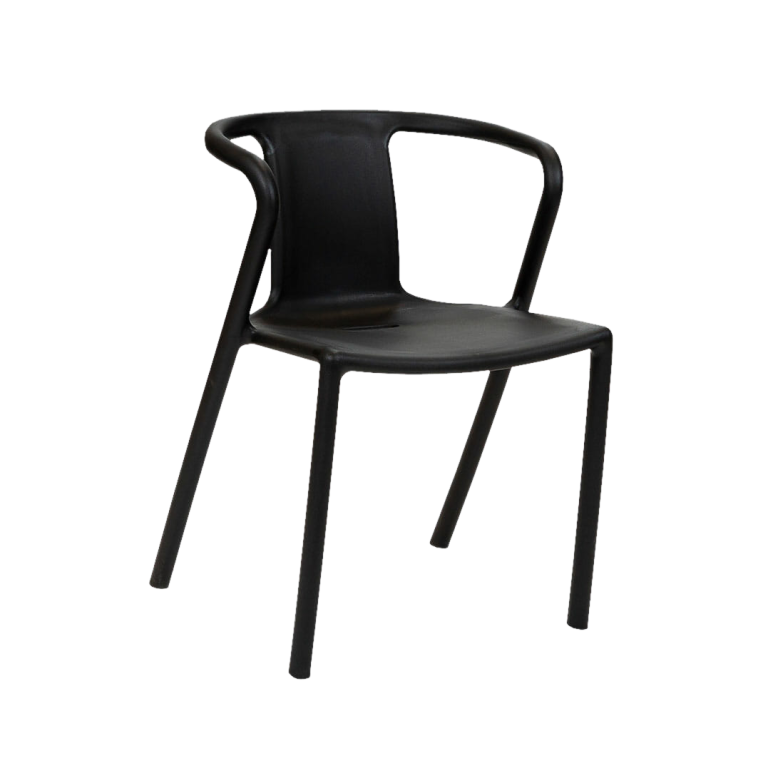 Adella Black Plastic Chair .