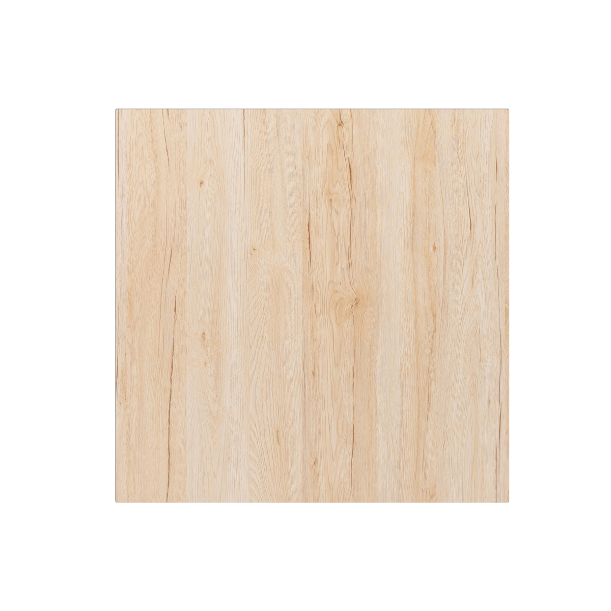 Square Diego Composite High Pressed Laminate Table Tops, Light Oak - Image 1