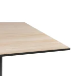Square Diego Composite High Pressed Laminate Table Tops, Light Oak - Image 2