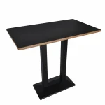 Rectangle Gabriel Plywood Table Top, Black - Image 4