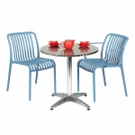 Miguel Round Outdoor Folding Dining or Bar Table - Image 6