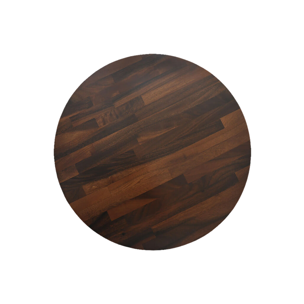 Round Rafael Hardwood Timber Table Tops Walnut >