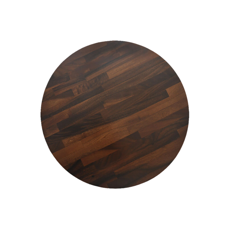 Round Rafael Hardwood Timber Table Tops Walnut >