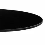 Round Diego Composite High Pressed Laminate Table Tops Black - Image 2