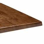 Rectangle Ricardo High Pressed Resin Table Tops Walnut Finish - Image 2
