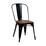 Replica Tolix Chair, Timber Seat