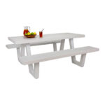 Wave Aluminium Outdoor Picnic Table 180cm - Image 5