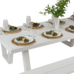 Wave Aluminium Outdoor Picnic Table 220cm - Image 4