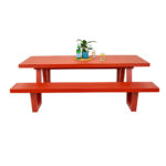Wave Aluminium Outdoor Picnic Table 220cm - Image 7