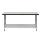 Economy 430 Grade Stainless Steel Flat Bench 1800 x 610 x 900mm high - Image 2