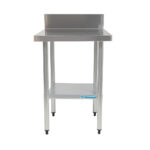 Economy 430 Grade Stainless Steel Splashback Bench, 600 x 700 x 900mm high - Image 2